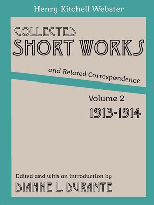 cover image of Collected Short Works and Related Correspondence Volume 2